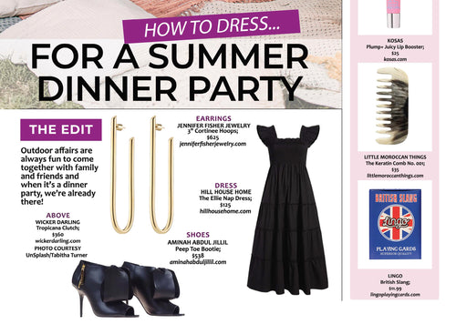 FROM ATHLEISURE MAGAZINE: How to Dress for a Summer Dinner Party