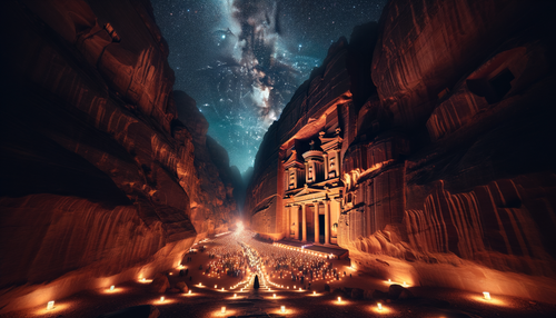 Exploring the Enchantment of Petra by Night: A Mystical Journey in Jordan