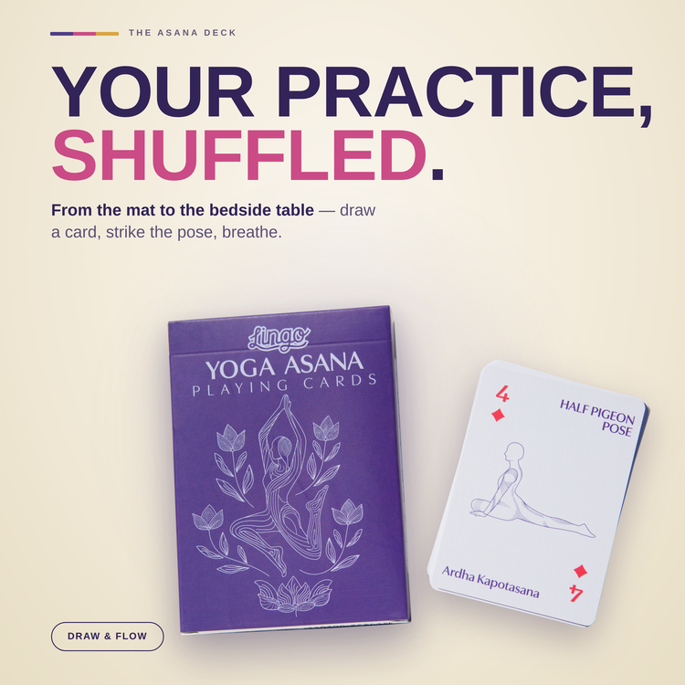 Yoga Playing Cards – cards and box in a lifestyle scene