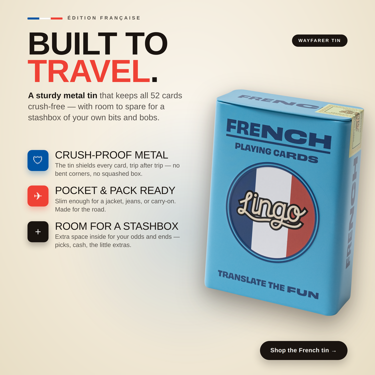 French Travel Tin – metal travel tin and its travel-friendly features