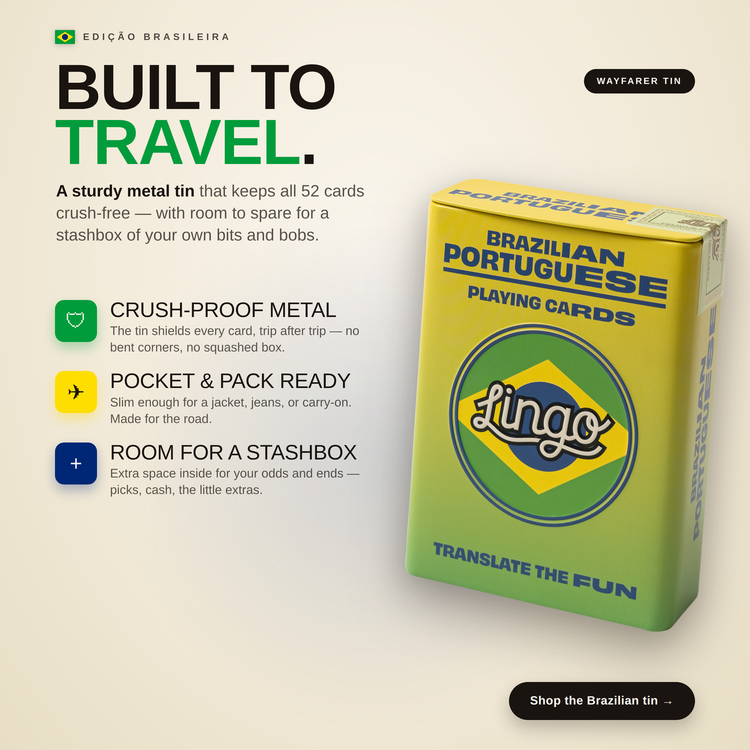 Brazilian Travel Tin – metal travel tin and its travel-friendly features