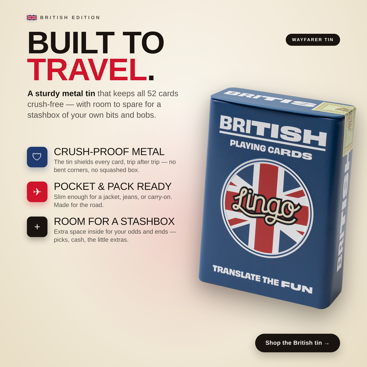 British Travel Tin – metal travel tin and its travel-friendly features