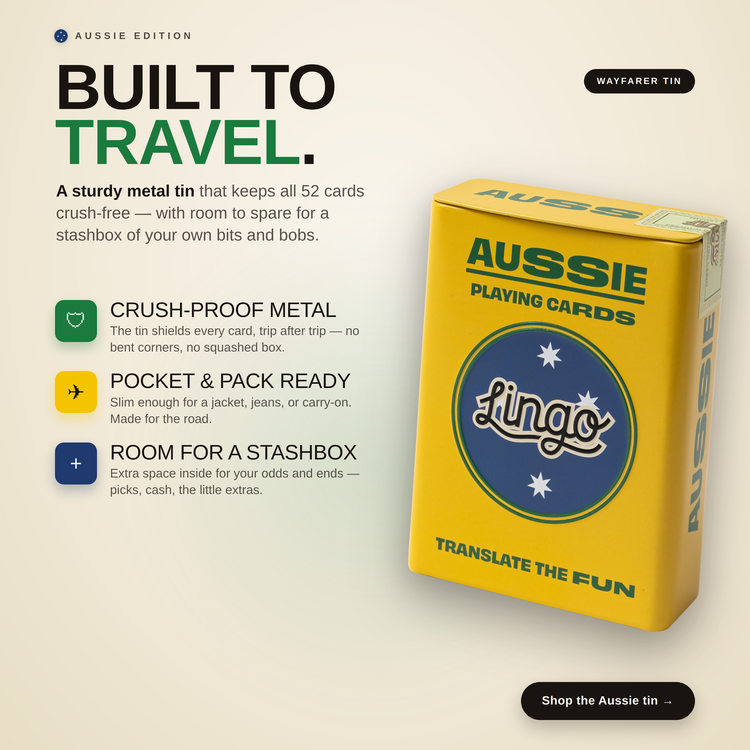 Aussie Travel Tin – metal travel tin and its travel-friendly features
