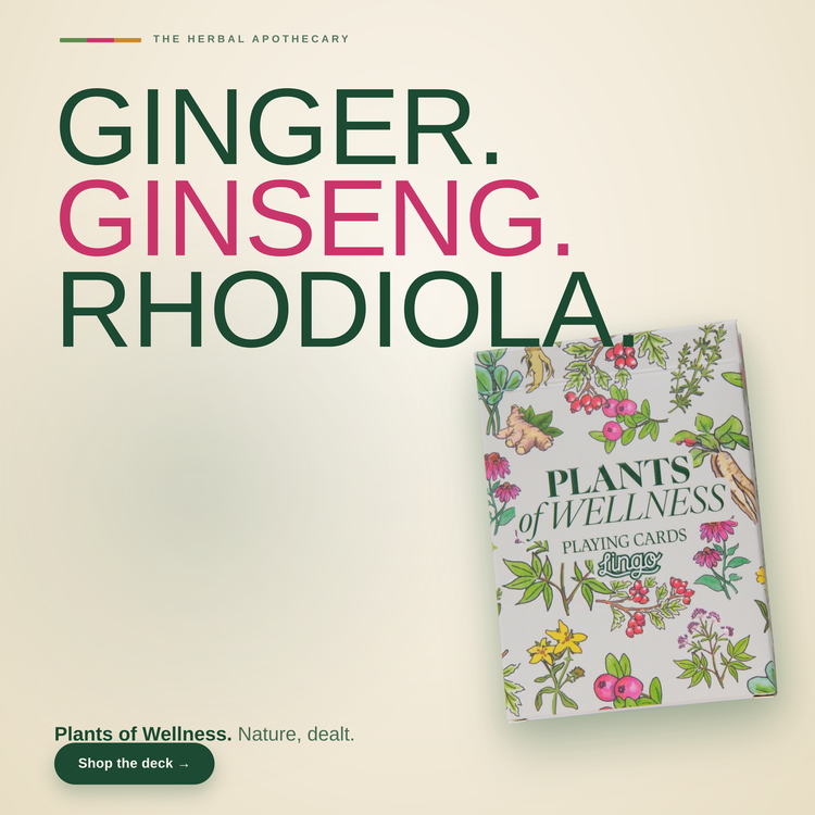 Plants of Wellness Playing Cards – box beside bold headline text