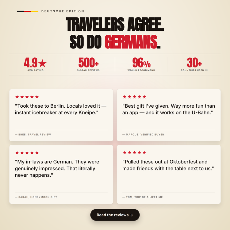 German Lingo Playing Cards – customer star ratings and reviews