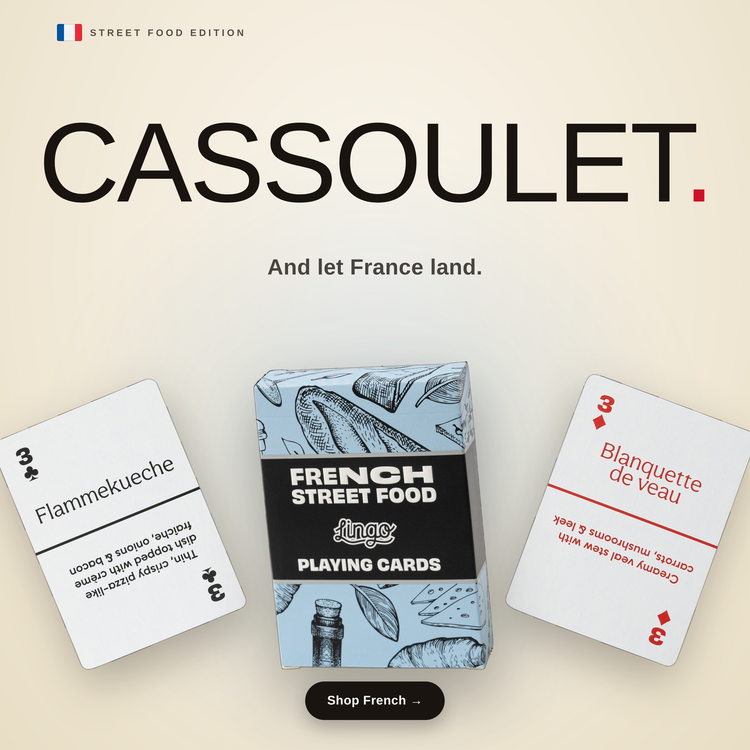 French Street Food – box with two example cards