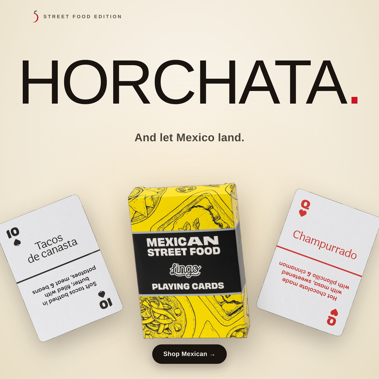Mexican Street Food – box with two example cards