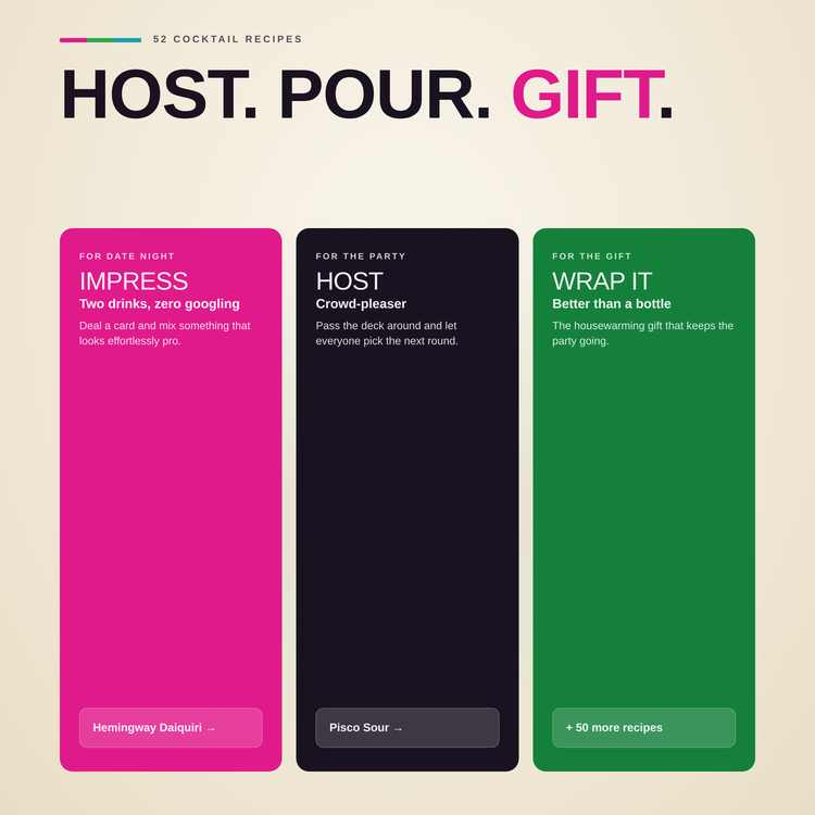 Cocktails Playing Cards – gift and occasion ideas