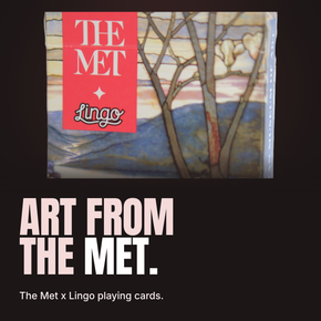 Lingo Botanicals playing cards - Art from The Met.