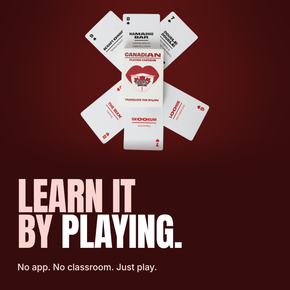 Lingo Canadian playing cards - Learn it by playing.