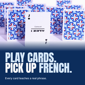Lingo French playing cards - Play cards. Pick up French.
