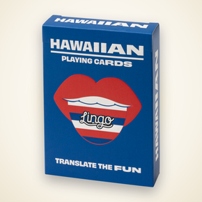 Lingo Hawaiian playing cards - Hawaiian Lingo Playing Cards box