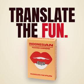 Lingo Indonesian playing cards - Translate the fun.
