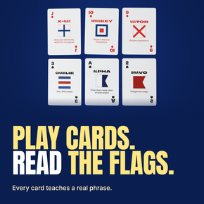 Lingo Nautical playing cards - Play cards. Read the flags.