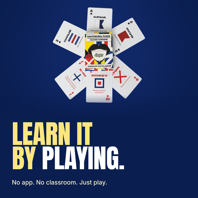 Lingo Nautical playing cards - Learn it by playing.