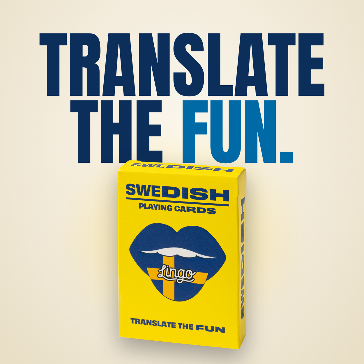 Lingo Swedish playing cards - Translate the fun.