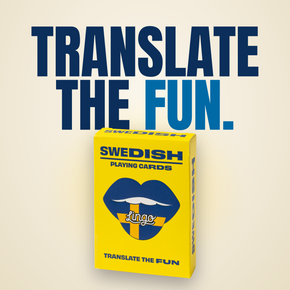 Lingo Swedish playing cards - Translate the fun.