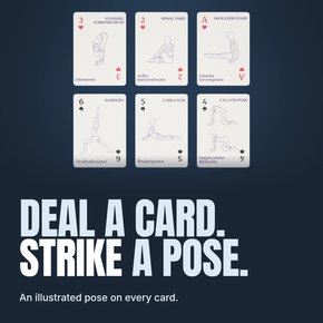 Lingo Yoga playing cards - Deal a card. Strike a pose.