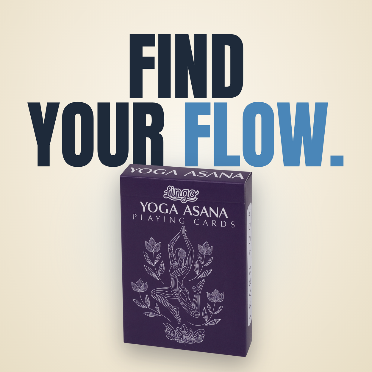 Lingo Yoga playing cards - Find your flow.