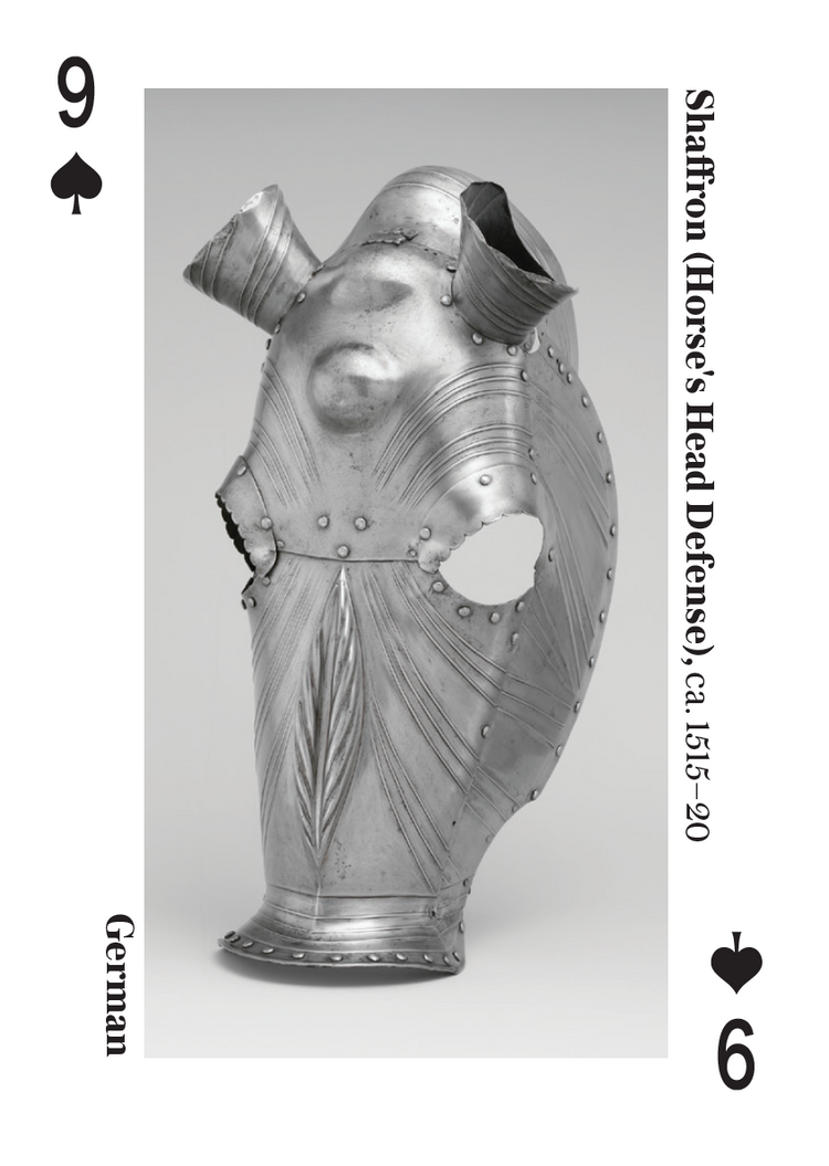 Armor The Metropolitan Museum of Art – Nine of Spades card featuring an artwork from The Met collection