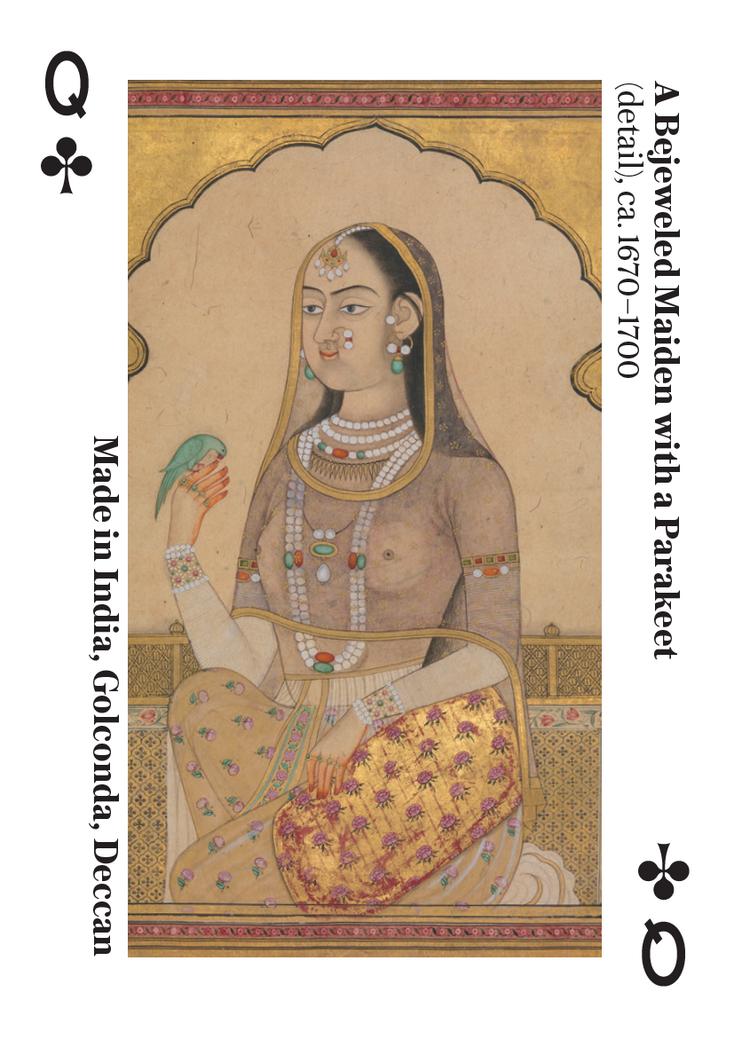 Arts of Asia The Metropolitan Museum of Art – Queen of Clubs card featuring an artwork from The Met collection