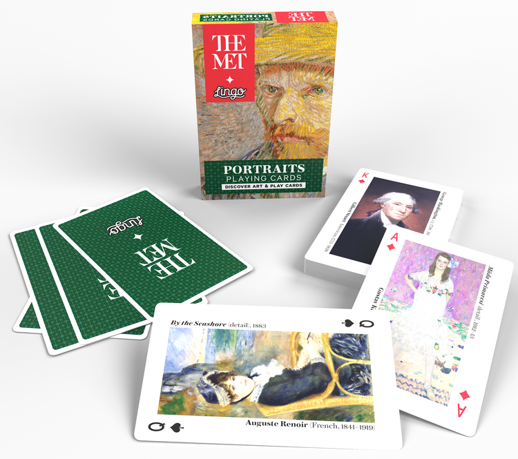 Portraits The Metropolitan Museum of Art – box with cards laid out