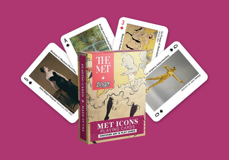 Met Icons The Metropolitan Museum of Art – box with a fan of picture cards